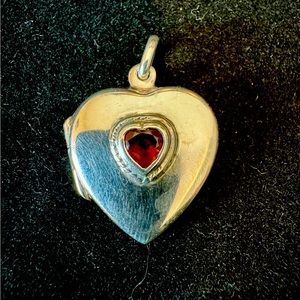 Vintage Sterling Silver Heart Locket